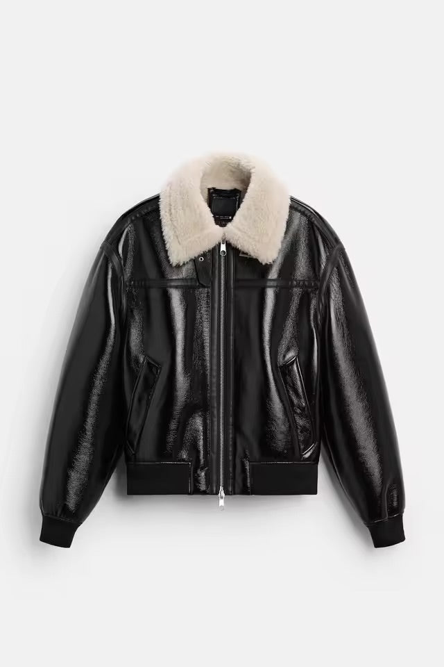 Zara leather jacket