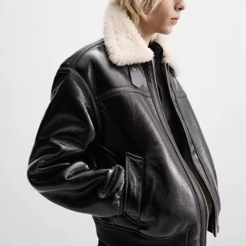 Zara leather jacket