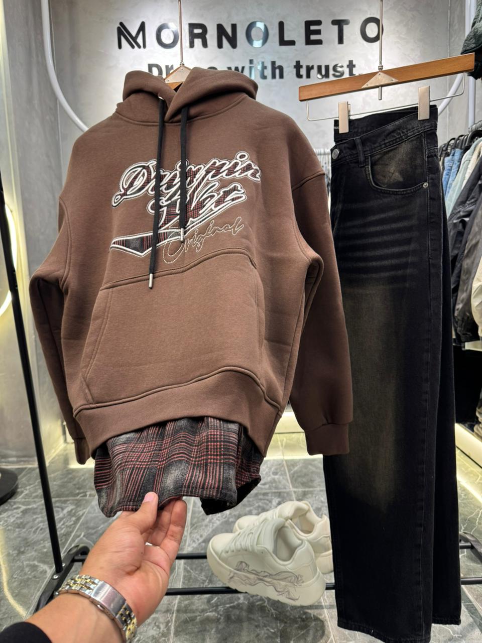 Hoodie with extension