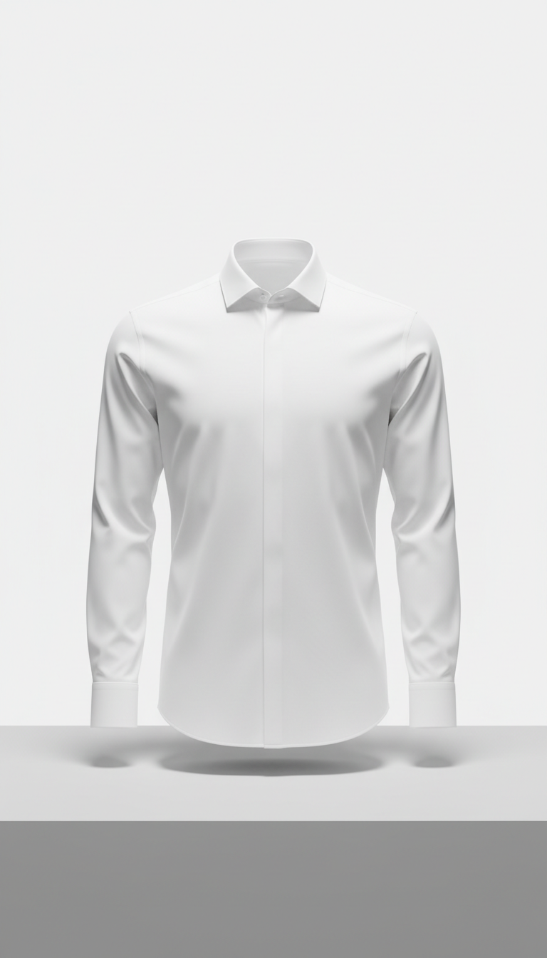 Pure White Tailored Shirt